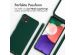iMoshion Silikonhülle mit Band für das Samsung Galaxy A22 (5G) - Dunkelgrün