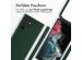 iMoshion Silikonhülle mit Band für das Samsung Galaxy S22 Ultra - Dunkelgrün