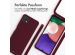 iMoshion Silikonhülle mit Band für das Samsung Galaxy A22 (5G) - Dunkelrot