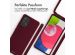 iMoshion Silikonhülle mit Band für das Samsung Galaxy A53 - Dunkelrot