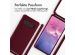 iMoshion Silikonhülle mit Band für das Samsung Galaxy S10 - Dunkelrot