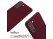 iMoshion Silikonhülle mit Band für das Samsung Galaxy S21 FE - Dunkelrot