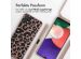 iMoshion Silikonhülle design mit Band für das Samsung Galaxy A22 (5G) - Animal Pink