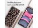iMoshion Silikonhülle design mit Band für das iPhone 11 - Animal Pink