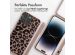 iMoshion Silikonhülle design mit Band für das iPhone 14 Pro Max - Animal Pink