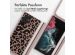 iMoshion Silikonhülle design mit Band für das Samsung Galaxy S22 Ultra - Animal Pink
