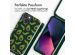 iMoshion Silikonhülle design mit Band für das iPhone 13 - Avocado Green