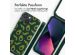 iMoshion Silikonhülle design mit Band für das iPhone 13 Mini - Avocado Green