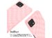 iMoshion Silikonhülle design mit Band für das Samsung Galaxy A22 (5G) - Retro Pink