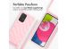 iMoshion Silikonhülle design mit Band für das Samsung Galaxy A52(s) (5G/4G) - Retro Pink