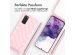 iMoshion Silikonhülle design mit Band für das Samsung Galaxy S10 - Retro Pink