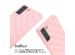 iMoshion Silikonhülle design mit Band für das Samsung Galaxy S21 FE - Retro Pink
