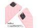 iMoshion Silikonhülle design mit Band für das iPhone 12 (Pro) - Retro Pink