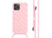 iMoshion Silikonhülle design mit Band für das iPhone 12 (Pro) - Retro Pink