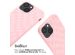 iMoshion Silikonhülle design mit Band für das iPhone 13 Mini - Retro Pink