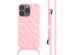 iMoshion Silikonhülle design mit Band für das iPhone 13 Pro - Retro Pink