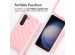 iMoshion Silikonhülle design mit Band für das Samsung Galaxy S23 - Retro Pink