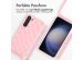 iMoshion Silikonhülle design mit Band für das Samsung Galaxy S23 Plus - Retro Pink