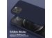 Selencia Silikonhülle mit abnehmbarem Band für das iPhone 12 (Pro) - Dunkelblau