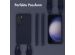 Selencia Silikonhülle mit abnehmbarem Band für das Samsung Galaxy S23 - Dunkelblau
