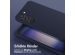 Selencia Silikonhülle mit abnehmbarem Band für das Samsung Galaxy S23 - Dunkelblau