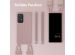 Selencia Silikonhülle mit abnehmbarem Band für das Samsung Galaxy A53 - Sand Pink
