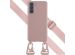 Selencia Silikonhülle mit abnehmbarem Band für das Samsung Galaxy S21 FE - Sand Pink