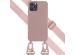Selencia Silikonhülle mit abnehmbarem Band für das iPhone 12 (Pro) - Sand Pink