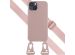 Selencia Silikonhülle mit abnehmbarem Band für das iPhone 13 - Sand Pink