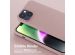 Selencia Silikonhülle mit abnehmbarem Band für das iPhone 14 - Sand Pink