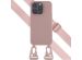 Selencia Silikonhülle mit abnehmbarem Band für das iPhone 14 Pro - Sand Pink