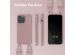 Selencia Silikonhülle mit abnehmbarem Band für das iPhone 14 Pro Max - Sand Pink
