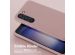 Selencia Silikonhülle mit abnehmbarem Band für das Samsung Galaxy S23 - Sand Pink