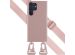 Selencia Silikonhülle mit abnehmbarem Band für das Samsung Galaxy S23 Ultra - Sand Pink