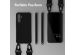 Selencia Silikonhülle mit abnehmbarem Band für das Samsung Galaxy A54 (5G) - Schwarz