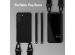 Selencia Silikonhülle mit abnehmbarem Band für das Samsung Galaxy S22 - Schwarz