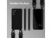 Selencia Silikonhülle mit abnehmbarem Band für das Samsung Galaxy S23 - Schwarz