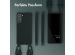 Selencia Silikonhülle mit abnehmbarem Band für das Samsung Galaxy S21 - Dunkelgrün