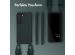Selencia Silikonhülle mit abnehmbarem Band für das Samsung Galaxy S22 - Dunkelgrün