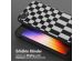 Selencia Silikonhülle design mit abnehmbarem Band für das iPhone SE (2022 / 2020) / 8 / 7 - Irregular Check Black