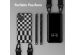 Selencia Silikonhülle design mit abnehmbarem Band für das iPhone 11 Pro - Irregular Check Black