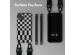 Selencia Silikonhülle design mit abnehmbarem Band für das iPhone 13 - Irregular Check Black