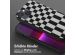 Selencia Silikonhülle design mit abnehmbarem Band für das iPhone 13 Pro - Irregular Check Black