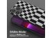 Selencia Silikonhülle design mit abnehmbarem Band für das iPhone 13 Pro Max - Irregular Check Black