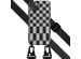 Selencia Silikonhülle design mit abnehmbarem Band für das iPhone 14 Plus - Irregular Check Black