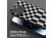 Selencia Silikonhülle design mit abnehmbarem Band für das iPhone 14 Pro - Irregular Check Black