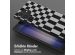 Selencia Silikonhülle design mit abnehmbarem Band für das Samsung Galaxy S23 Ultra - Irregular Check Black