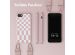 Selencia Silikonhülle design mit abnehmbarem Band für das iPhone SE (2022 / 2020) / 8 / 7 - Irregular Check Sand Pink