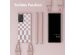 Selencia Silikonhülle design mit abnehmbarem Band für das Samsung Galaxy A52(s) (5G/4G) - Irregular Check Sand Pink
