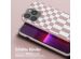 Selencia Silikonhülle design mit abnehmbarem Band für das iPhone 13 Pro - Irregular Check Sand Pink